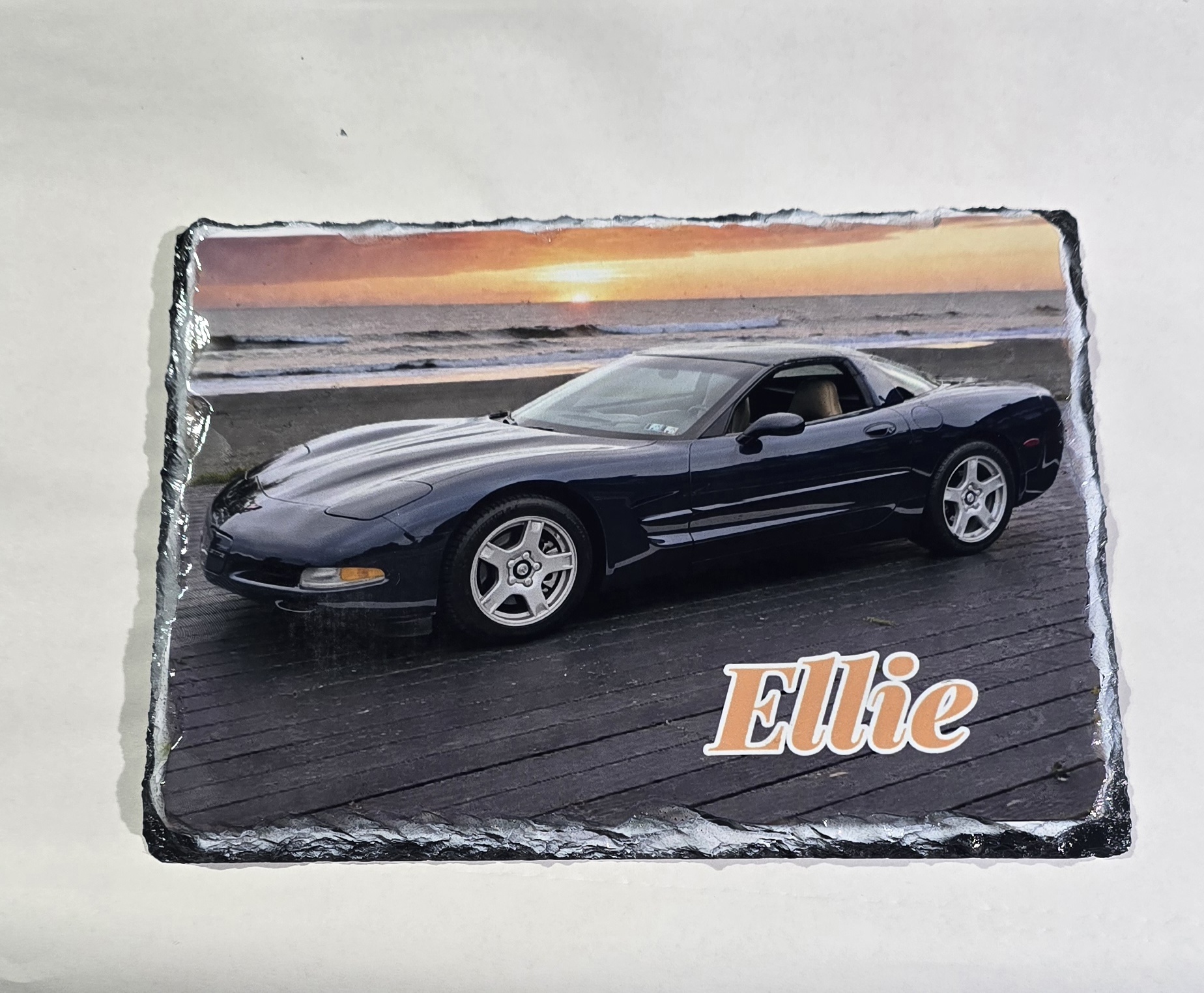 Custom car photo slate