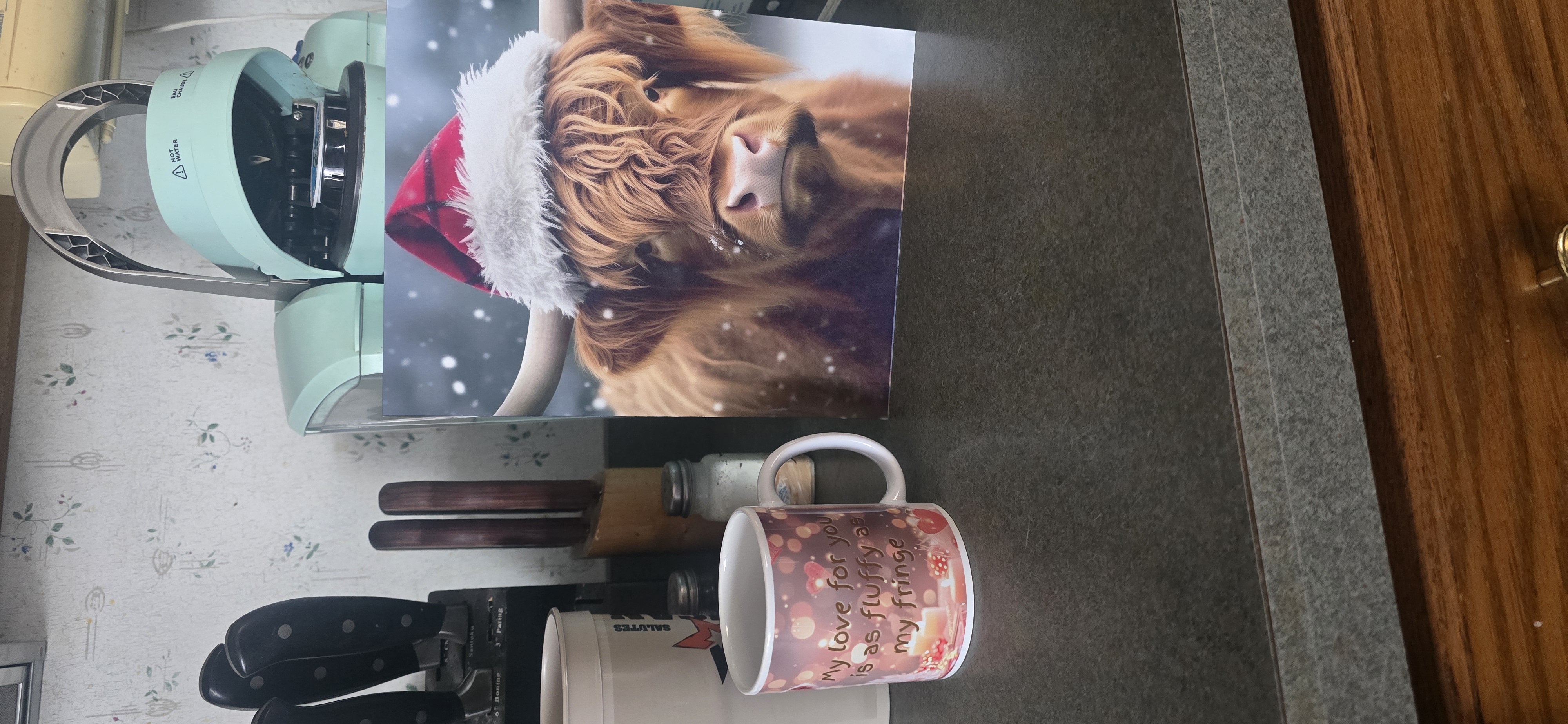 Custom mug and aluminum panel